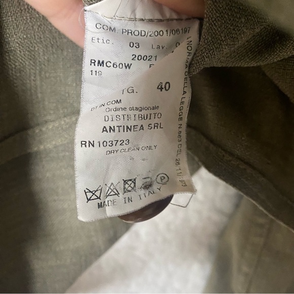 Armani Collezioni Size 4 Blazer Jacket Green vintage boxy - Picture 6 of 11